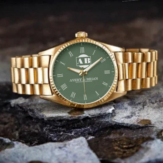 Montre Timeless Minimalist Customizable Couple’s name