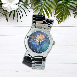 Montre Timepiece de luminescence Abstraite