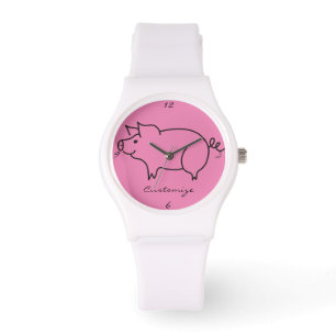 Montre Tonnerre d'animal de porc