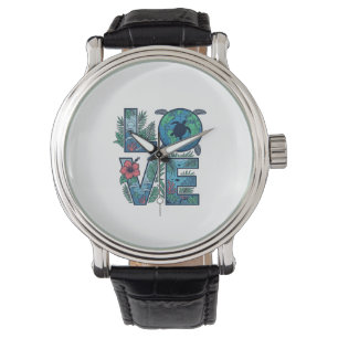 Montre Tortue de mer Terre Tropical Amour