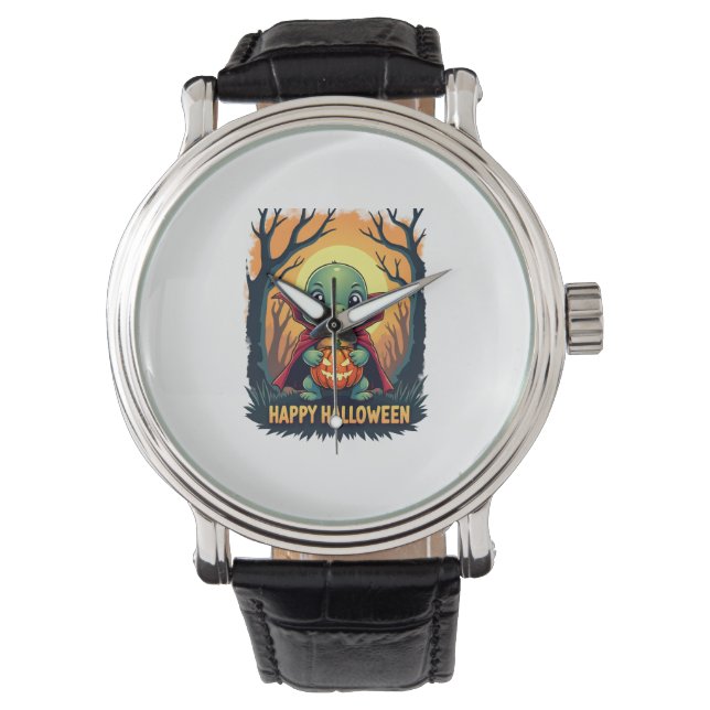 Montre Tortue Tortue Boo Vampire Tricot Ou Traiter Hallow (devant)