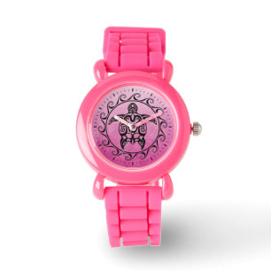 Montre Tortue tribale noire