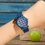 Montre Tortue tropicale colorée<br><div class="desc">Plongez dans le monde vibrant de notre design "Tortue Tropicale Colorée"! Immergez-vous dans les teintes rafraîchissantes du bleu aqua, du vert verdoyant et du fuchsia ludique, alors qu'une majestueuse tortue de mer prend la scène. Ce design enchanteur n'est pas seulement un festin visuel mais une célébration de la joie et...</div>