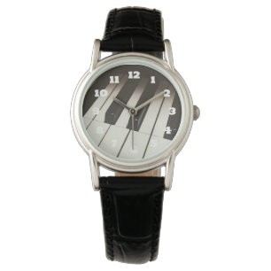 Montre Touches de piano - Photographie noir et blanc élég