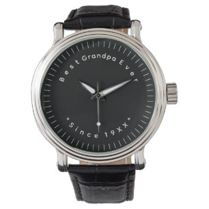 Montre Touches de secondes personnalisées modernes et min