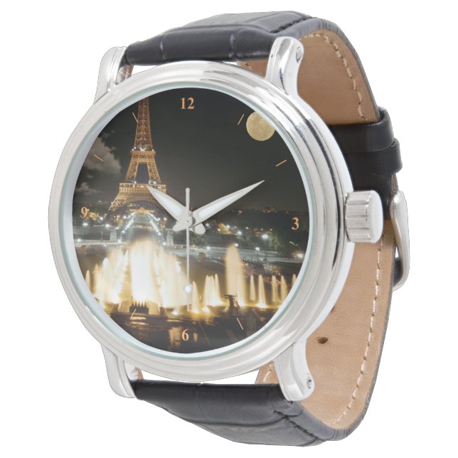 Montre Tour Eiffel en soirée (Incliné)