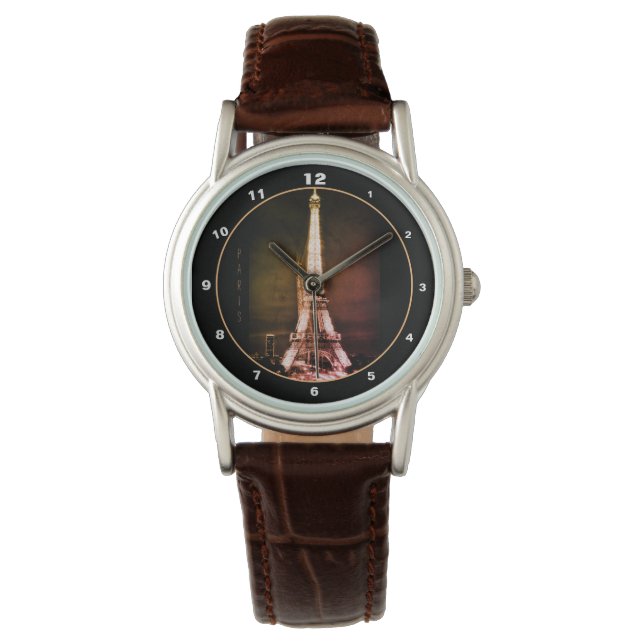 Montre Tour Eiffel & Surreal Paris Art /love France BB (devant)
