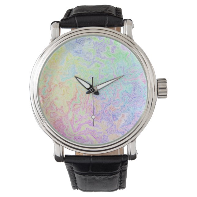 Montre Tourbillons de trip acide (devant)
