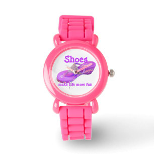 Montre Tournes de Parties scintillant violet