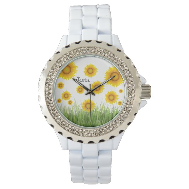 Montre Tournesol doux et élégant Whimsical (devant)