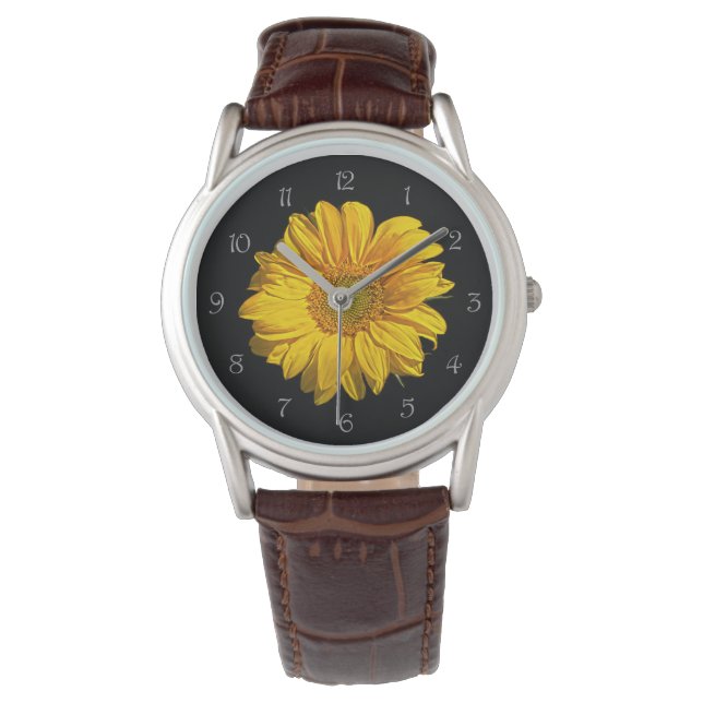 Montre Tournesol Gris Nombre de scripts wam (devant)