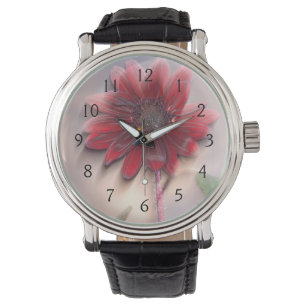 Montre Tournesol hybride soufflant dans le vent