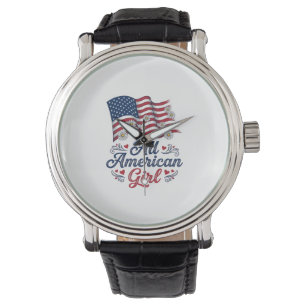 Montre Tout à fait fille américaine conception de chemise