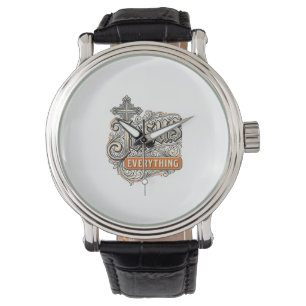 Montre Tout Jésus Vintage Typographie Chrétienne Design