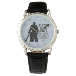 Montre Tout le monde a besoin de buts (Hockey) Wrist Watc