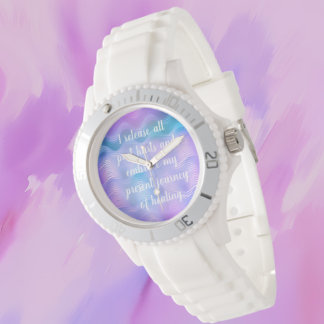 Montre Traçabilité Voyage Bleu-Violet Vagues