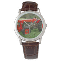 Tracteur rouge