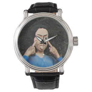Montre Traction des visages derrière votre dos