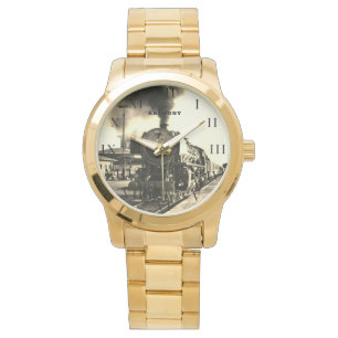 Montre Train de locomotive vintage Anniversaire Voyage no