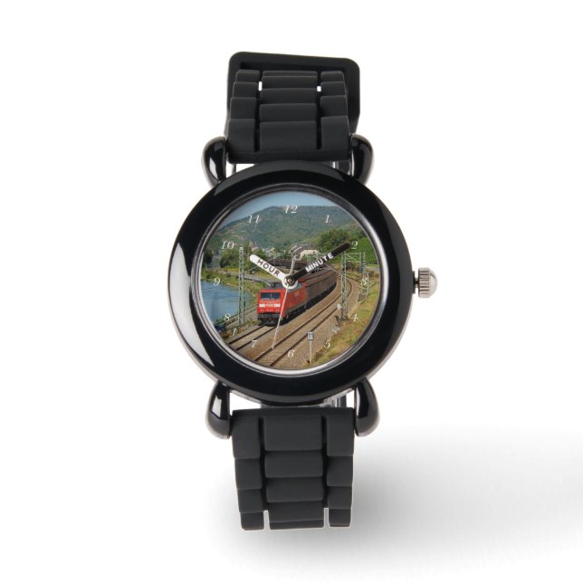 Montre Train de marchandises à Lorch, sur le Rhin (Recto)
