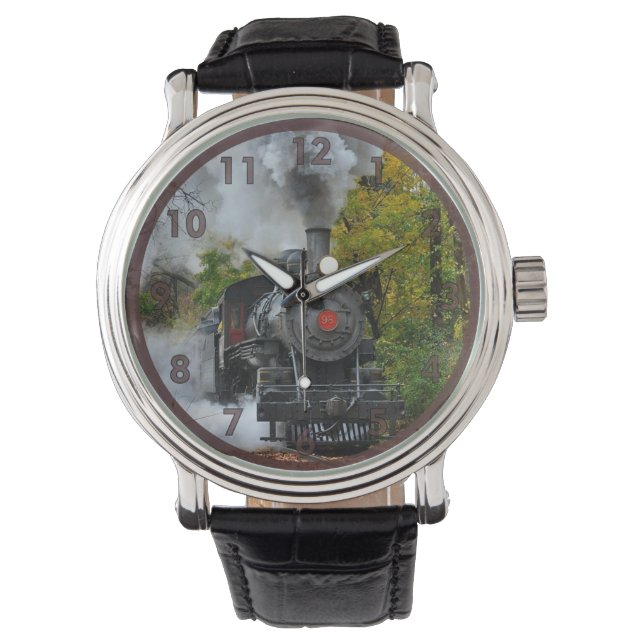 Montre Train moteur à vapeur vintage (devant)