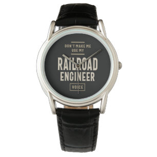 Montre Travail d'ingénieur ferroviaire