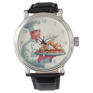 Montre Très Cool et coloré Chef parfait transportant de l