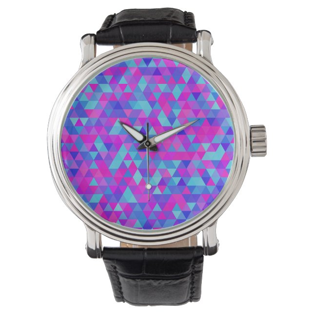 Montre Triangles colorés (devant)