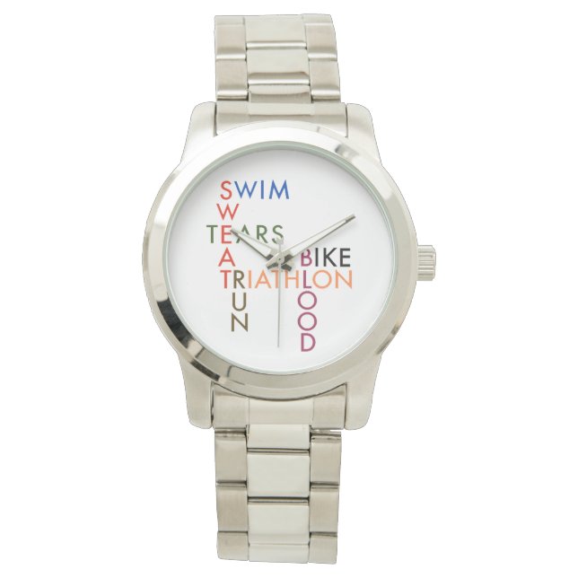 Montre Triathlon Vélo de natation Courir de sang Sueur La (devant)