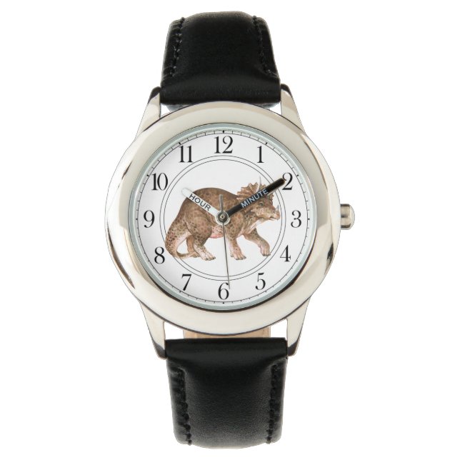 Montre Tricératops Dinosaur Garçon Black Watch (devant)