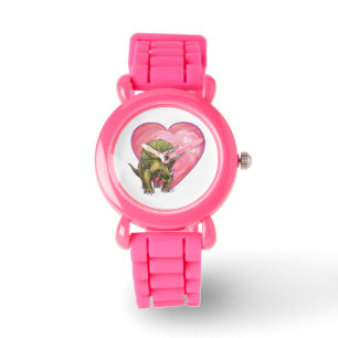 Montre Tricératops Red Rose Heart