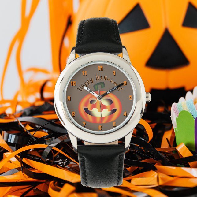 Montre Tricoter ou traiter le Citrouille d'Halloween (Créateur téléchargé)