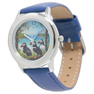 Montre Trio côtier : Trois Puffins à la plage d'Oils