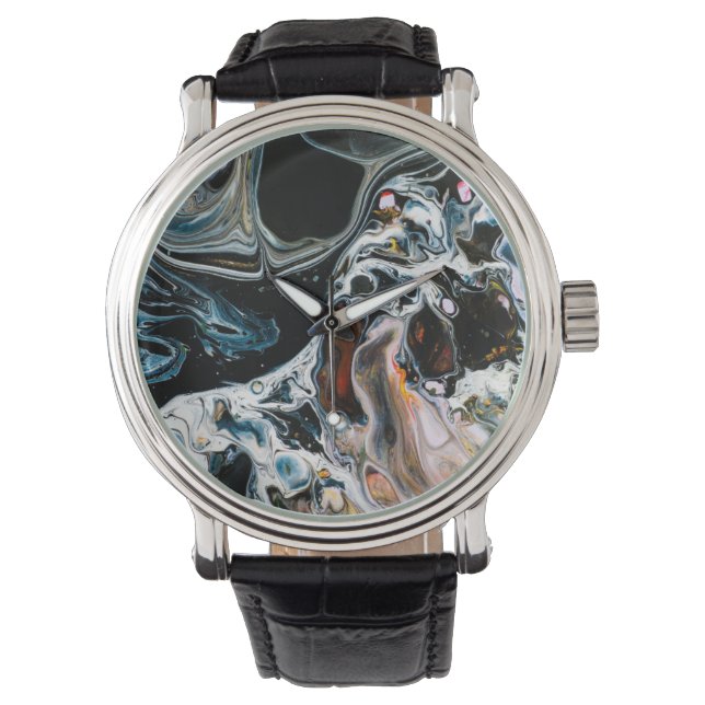 Montre Trippy Abstrait Surreal Swirls Art (devant)