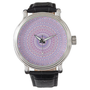 Montre Trippy Hippie Boho Groovy Bohémien Kaléidoscope