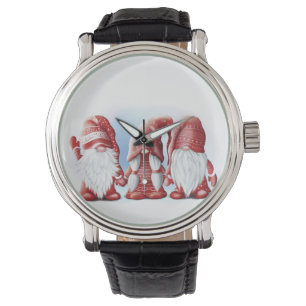 Montre Trois gnomes amusants de Noël Café Mug Stone Magn