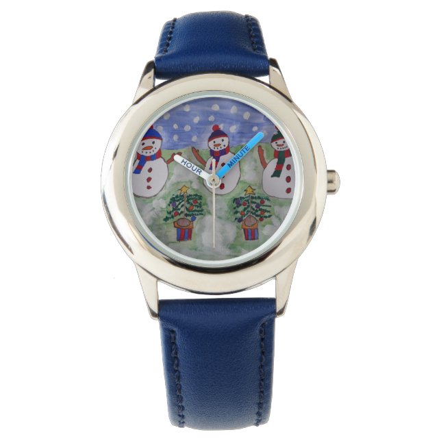 Montre Trois motoneiges de Noël (devant)
