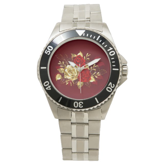 Montre Trois Roses de bijoux (devant)