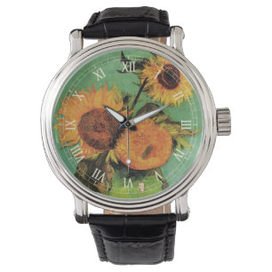 Montre Trois tournesols dans un vase par Vincent van Gogh