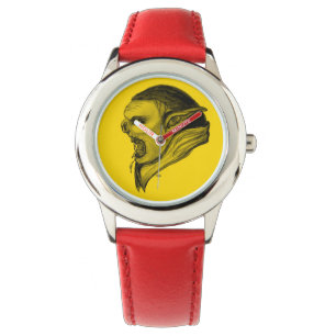 Montre Troll - conception noire et jaune