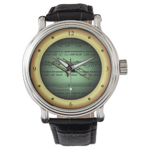 Montre Trombone ~ Partition Partielle ~ Arrière - plan V