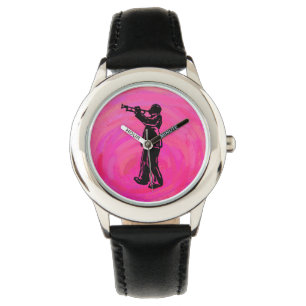 Montre Trompette de New York Boogie Nuits rose chaud