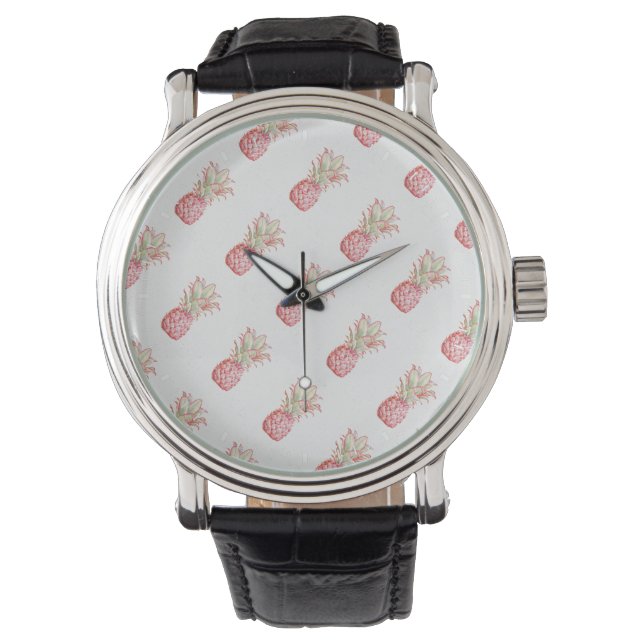 Montre Tropical | Ananas rose (devant)