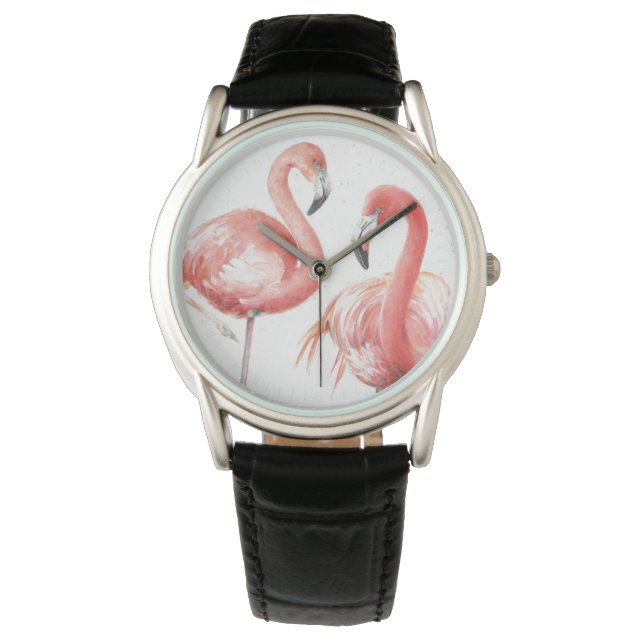 Montre Tropical | Famille de Flamants roses (devant)
