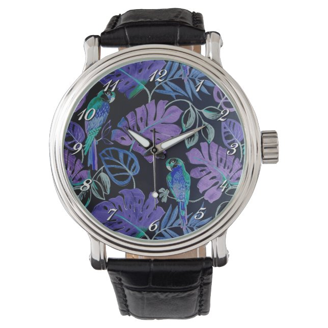 Montre Tropical Parrot Paradise Wrist Watch (devant)