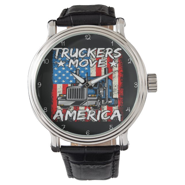 Montre Truckers Move America: Distressed Flag Style (devant)