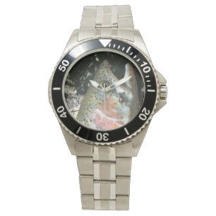 Montre Truite arc-en-ciel, mouche