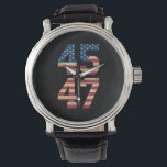 Montre Trump 2024 45 47 Vintage American Flag Retro 4547<br><div class="desc">Trump 2024 45 47 Vintage American Flag Retro 4547 Trump 2024</div>