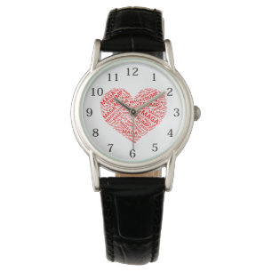 Montre Trump Love Heart Word Cloud Art