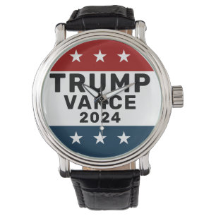 Montre Trump Vance 2024 Classic Star Pinback